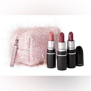 MAC Cosmetics Fireworked Like A Charm Mini Lipstick Trio - Pink NWT